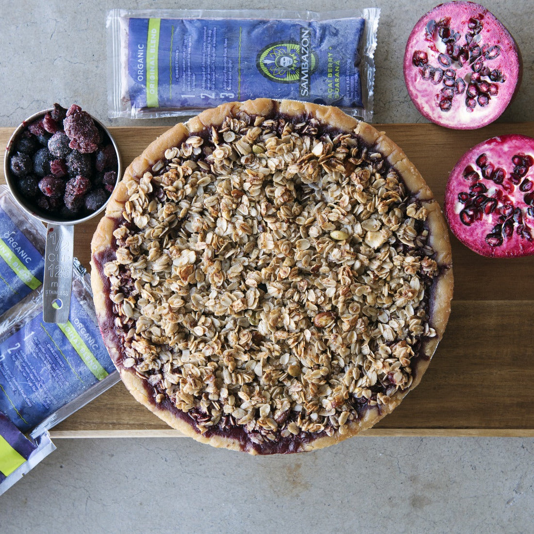 Gluten-Free Vegan Acai Berry Pie